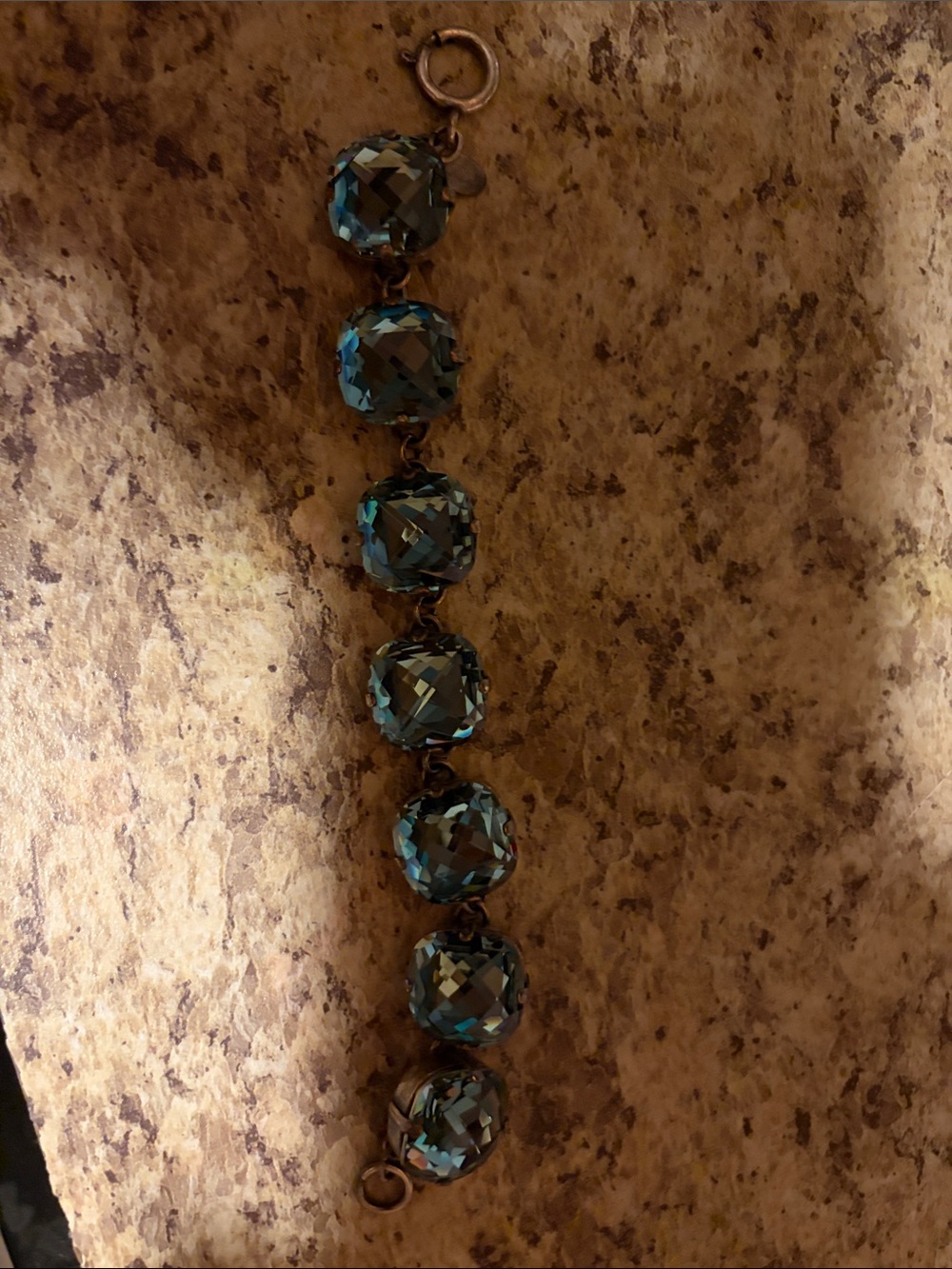Catherine Popesco blue larger stone  Crystal Bracelet
